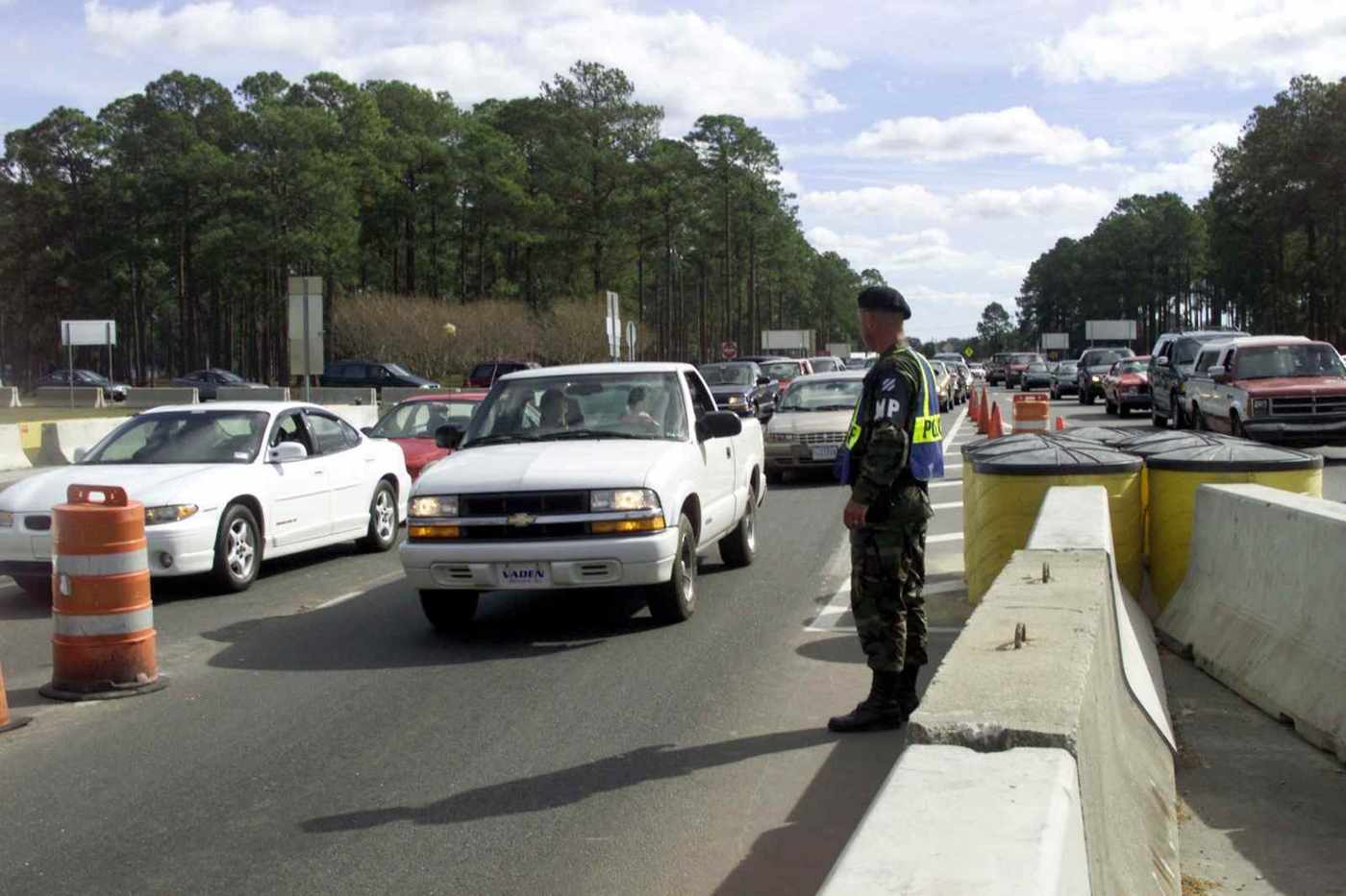 The main gate at fort stewart, ga